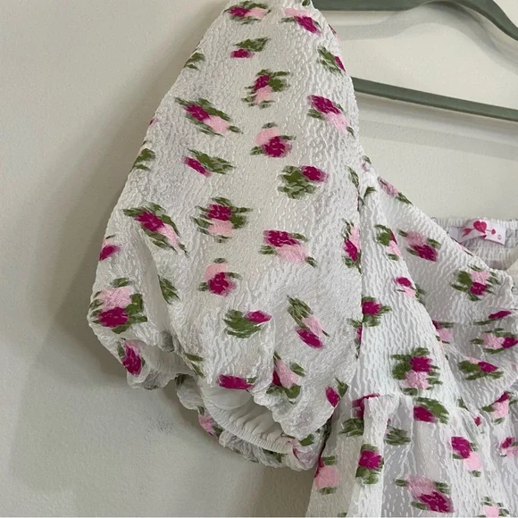 💥SOLD💥BuddyLove Blakely Peplum Short Sleeve Top - Calla Lily - Picture 8 of 13